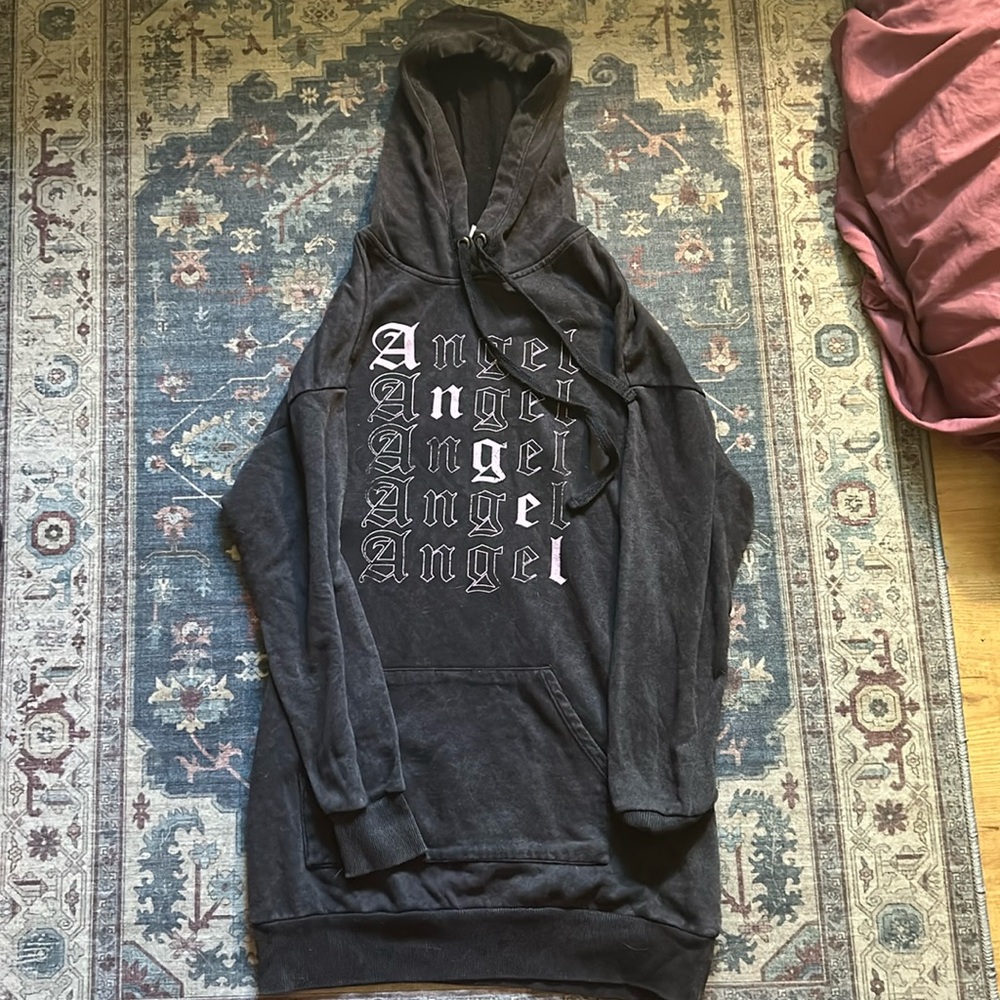Angel graphic hoodie / dress